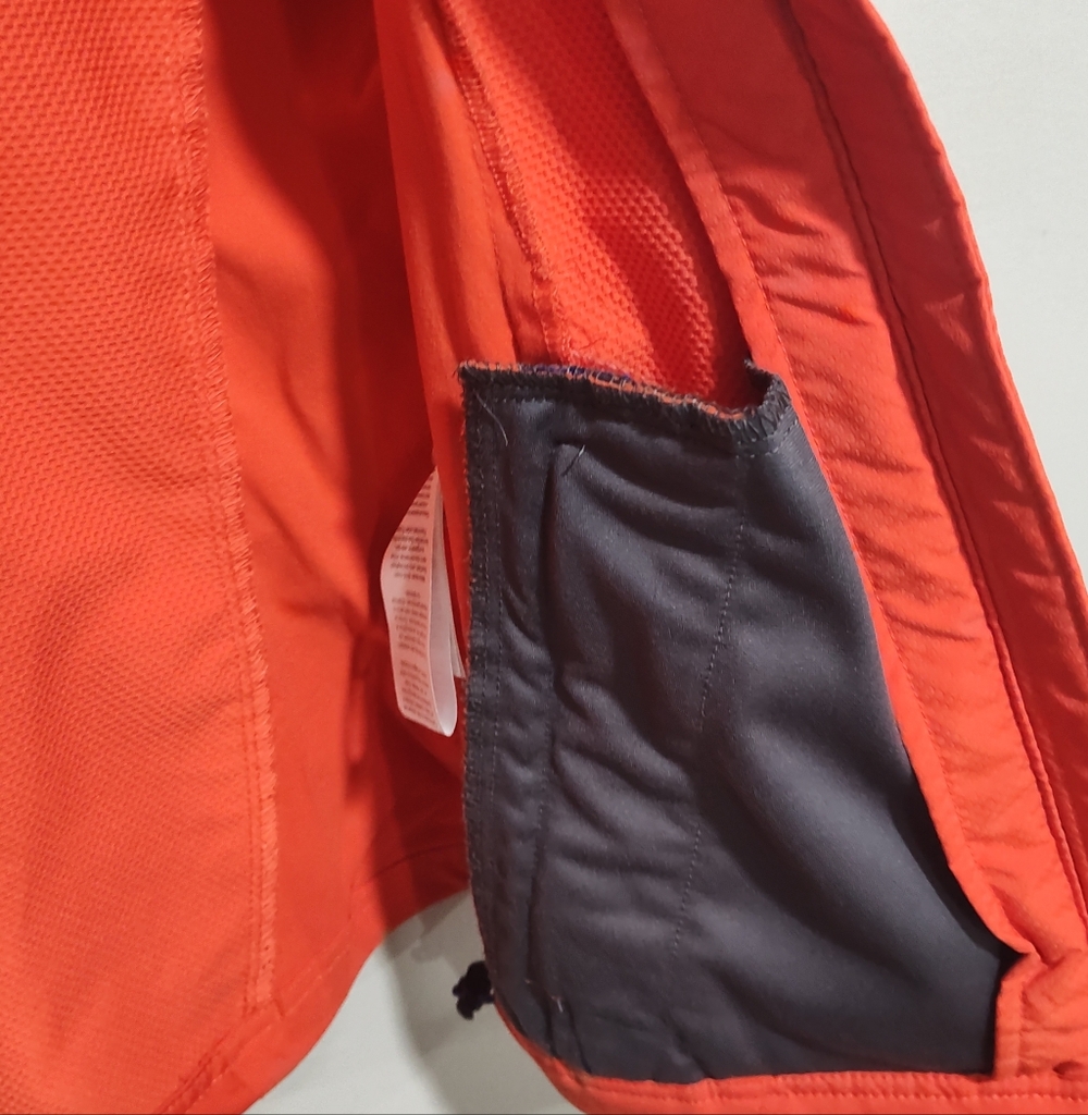 Columbia Women's Small Jacket Omni Shield Advanced Repellency Orange W/Blue Trim - Picture 8 of 11